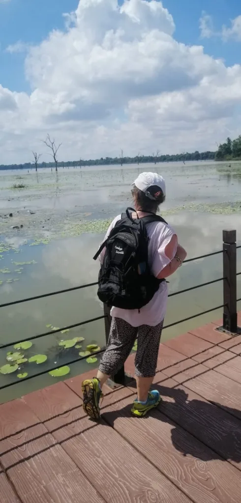 En un lago en Camboya