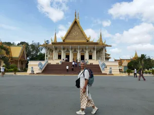 En el palacio real en Camboya