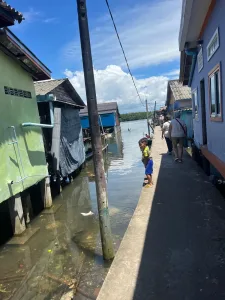 Aldea de pescadores en Camboya